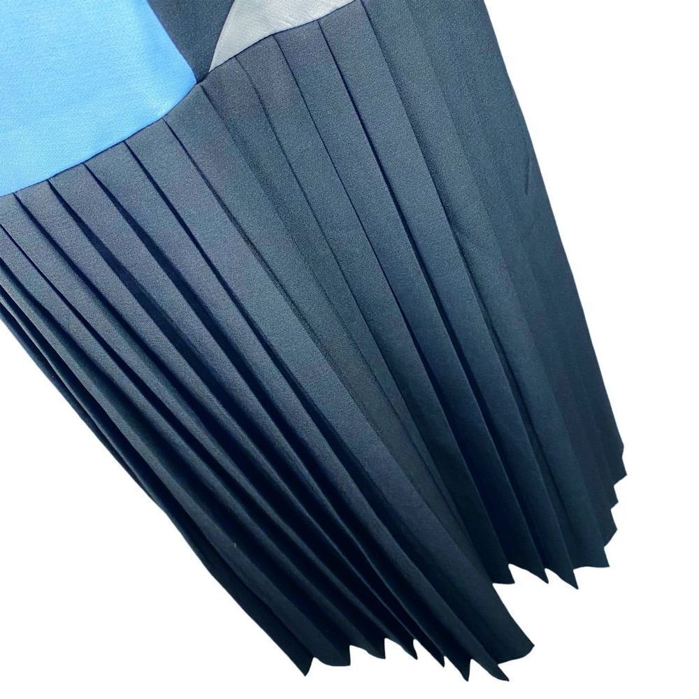 PR Petite Ruelle Pleated ColorBlock Dress- Size Medium - Picture 4 of 6